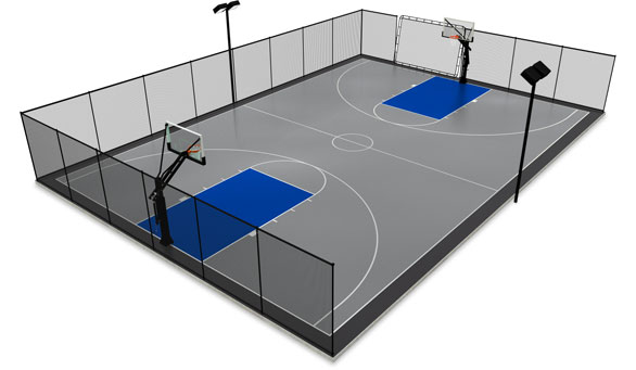 Medium-size outdoor court