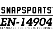 SnapSports EN-14904 Standard for Sports Flooring Logo