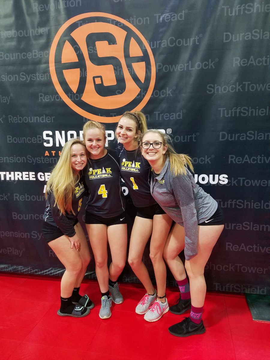 Players pose for a photo at the 2017 Big South Volleyball tournament