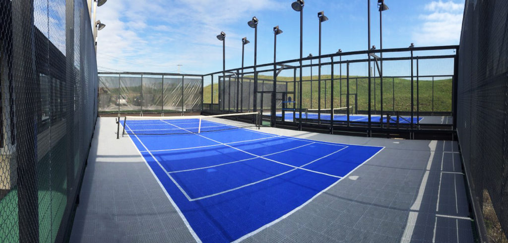 Alternate view of the pickleball courts