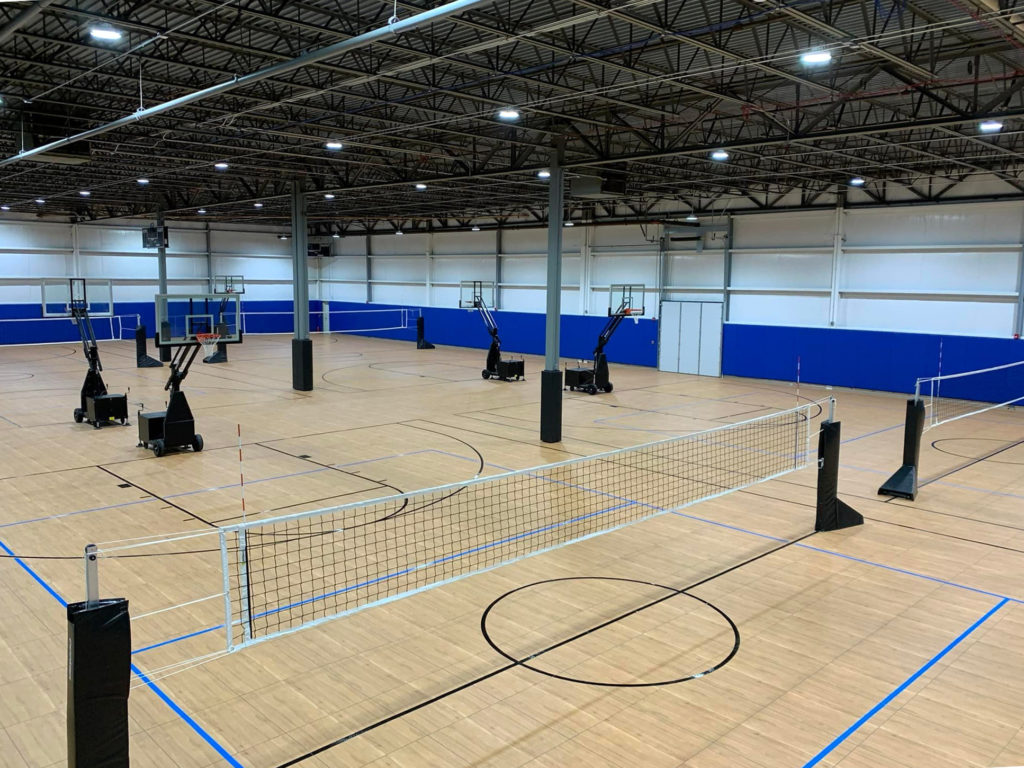 Classic XL Maple large indoor volleyball courts/multi-courts