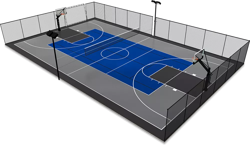 design a basketball court