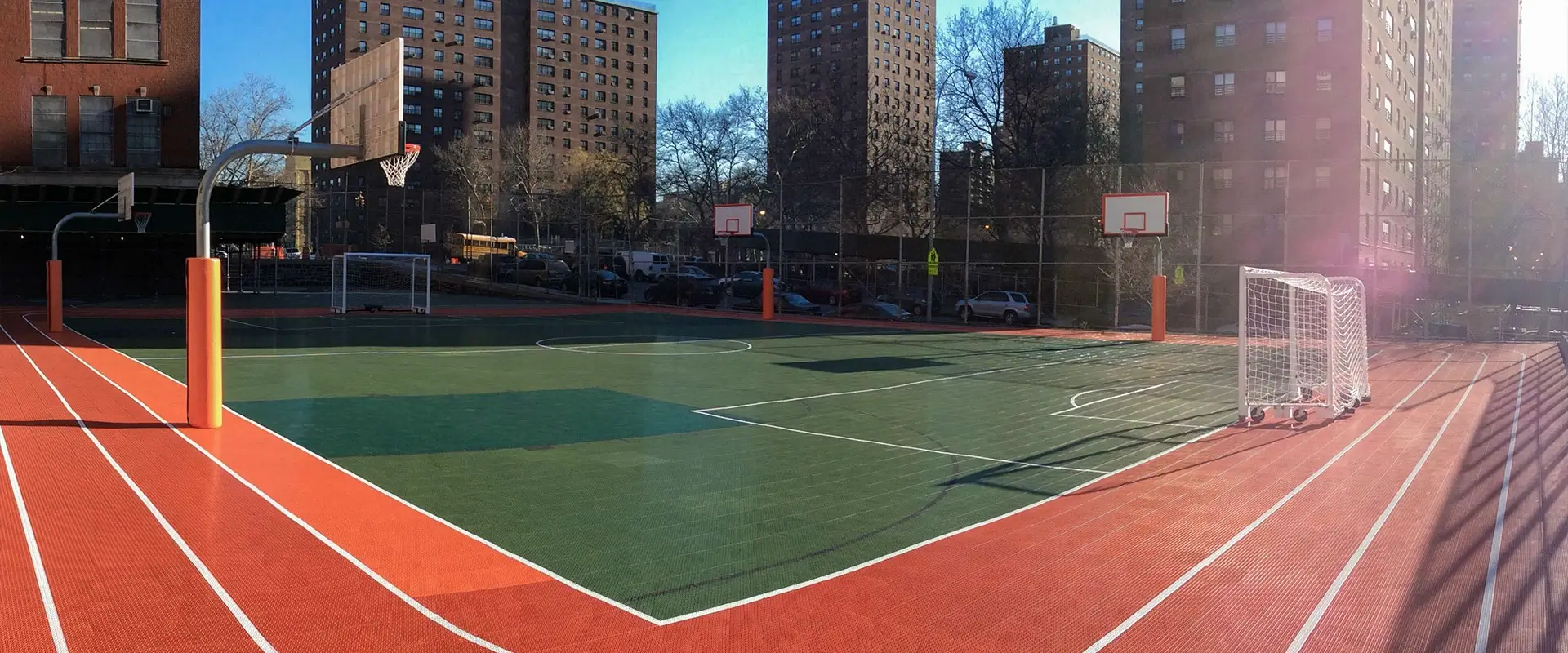 Futsal in a park in New York