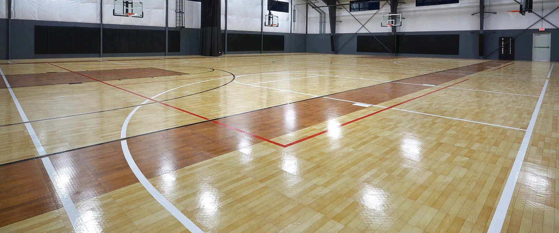 Court at an indoor athletic facility