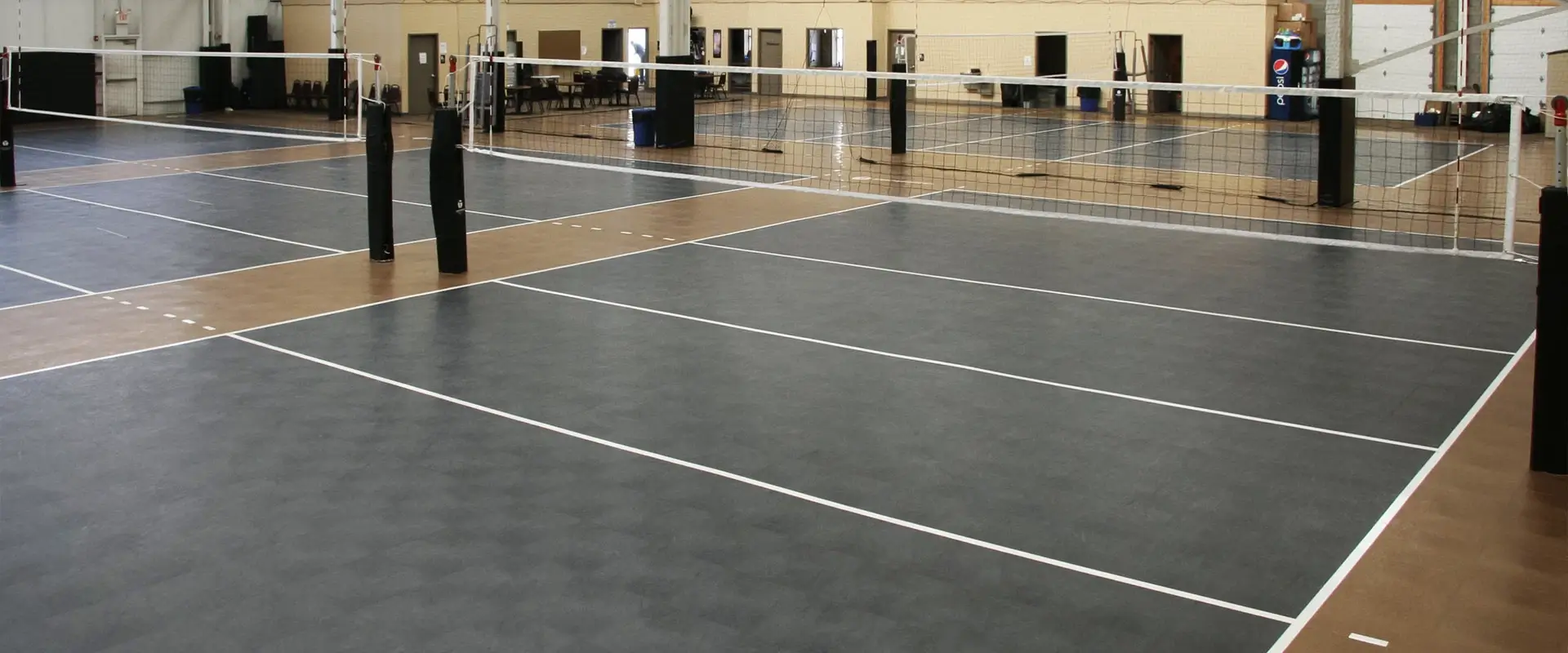 Volleyball facility with SnapSports 50-50 flooring