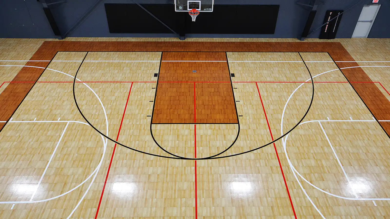 multiple sport functionality A gym with multiple sport functionality